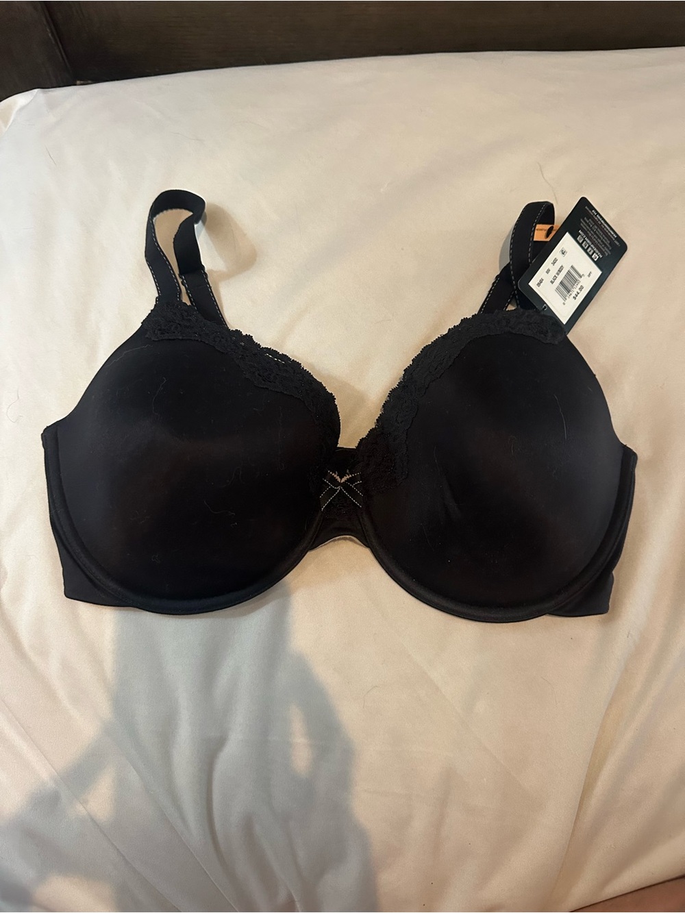 Maidenform Black Lace-Trim Underwire Molded Bra